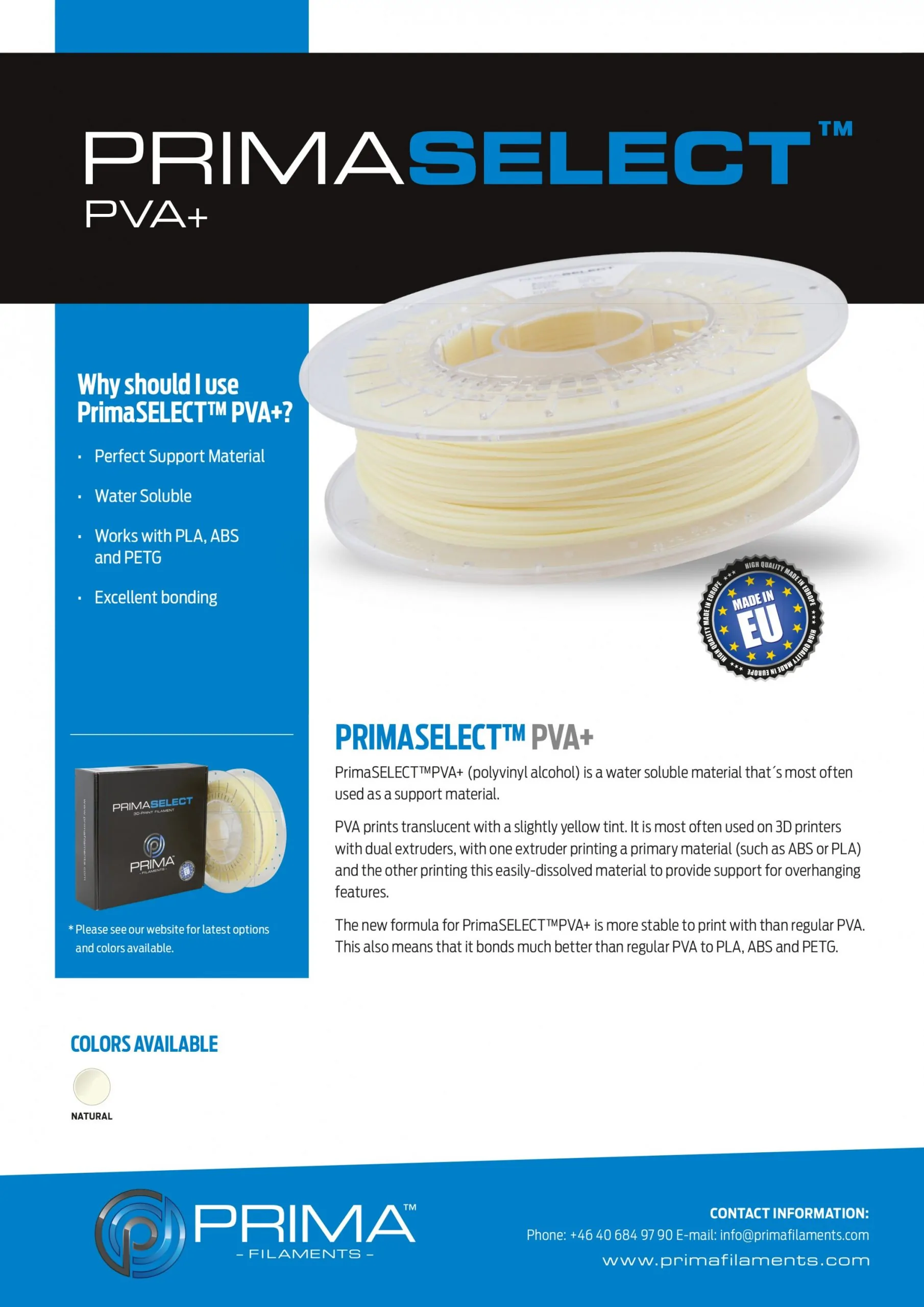 PrimaSelect PVA+ Natural - 0.5kg - Slika 3