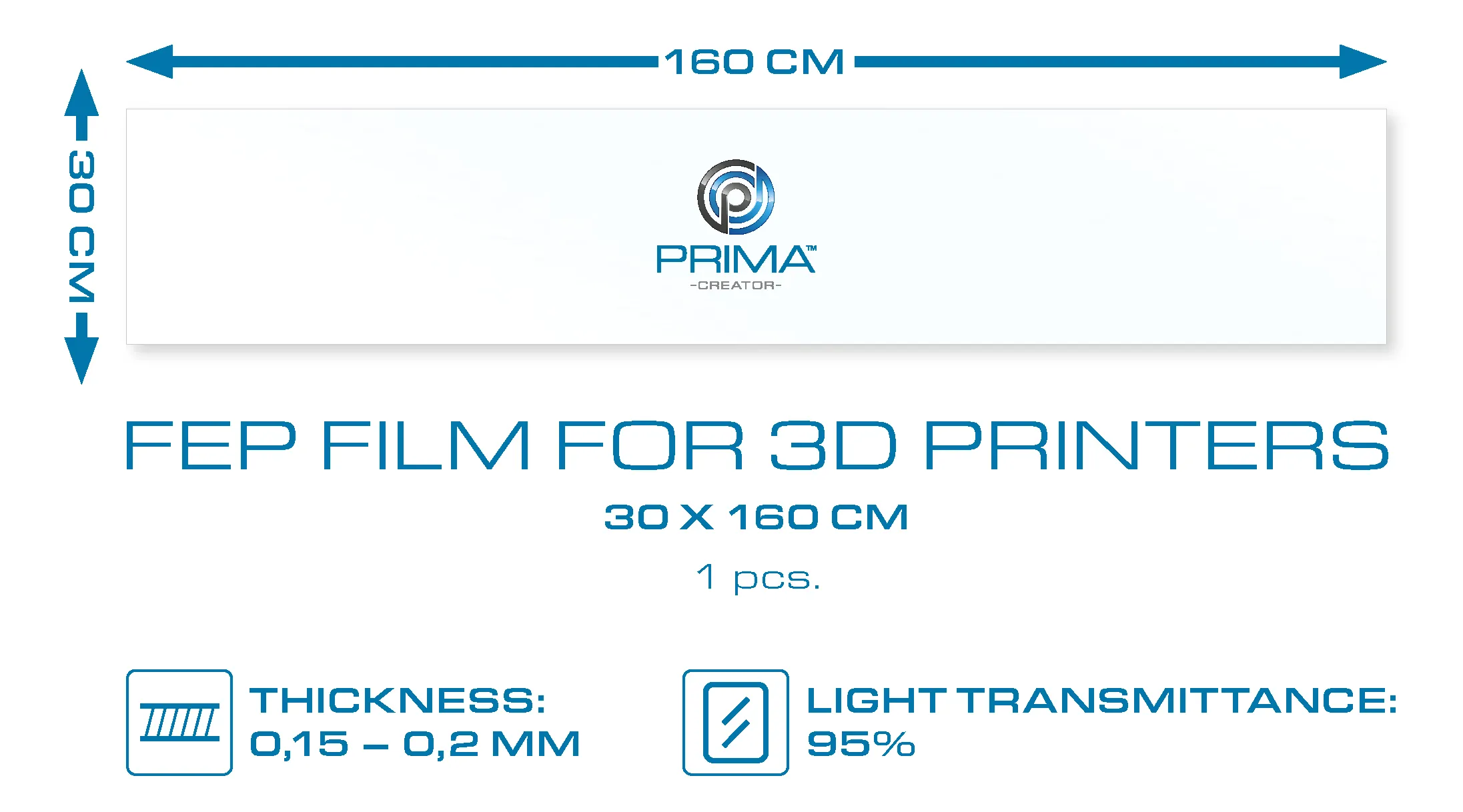 PrimaCreator FEP film 30 x 160 cm - Slika 3