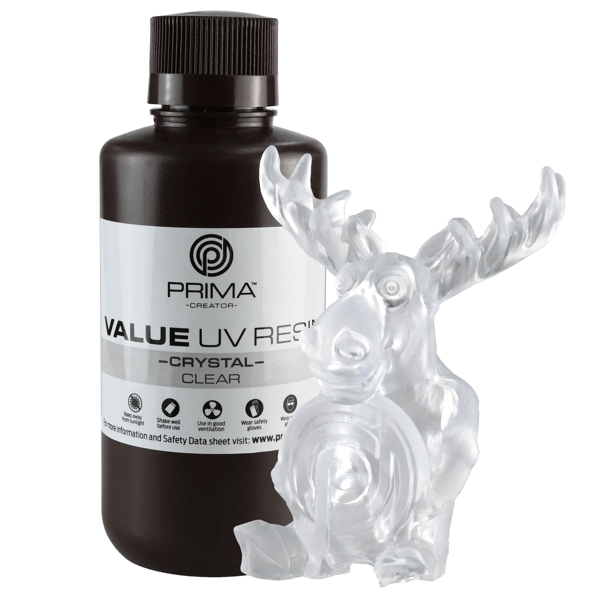 PrimaCreator UV Crystal Resin - 0.5 kg - Clear - Slika 3
