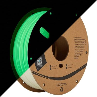 Polymaker PolyLite PLA filament 1 kg – Glow in the Dark (Zelena)