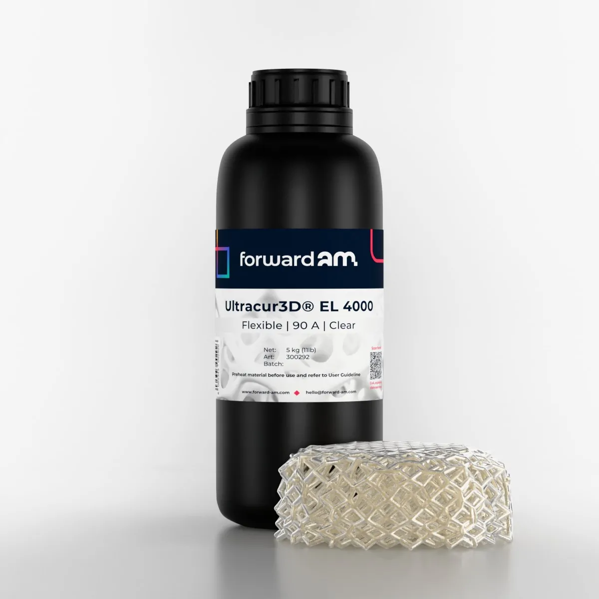 BASF Ultracur3D EL 4000 Flex Resin 1Kg - Clear - Slika 2